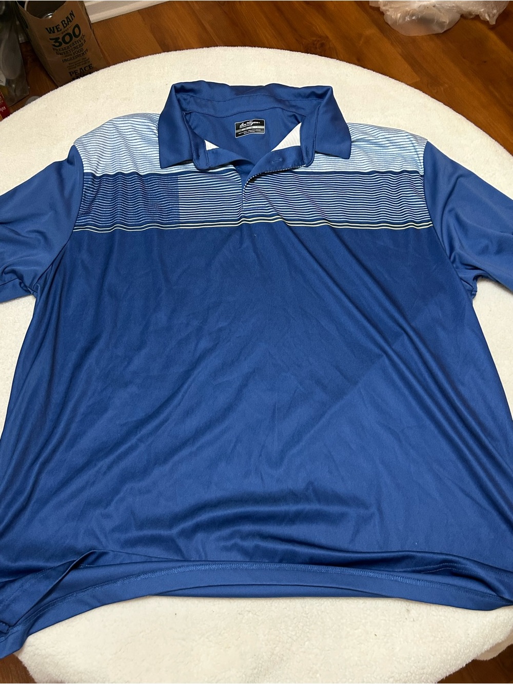 Hogan Blue Striped Short-Sleeve Polo